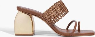 Schutz Womens Aberdeen Sandal In Cognac