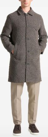 Manière De Voir boucle buttoned coat - Marrone