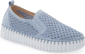 Ilse Jacobsen Tulip Slip-On Sneaker in Cornflower at Nordstrom, Size 40