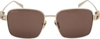Gucci square-frame sunglasses - Goud