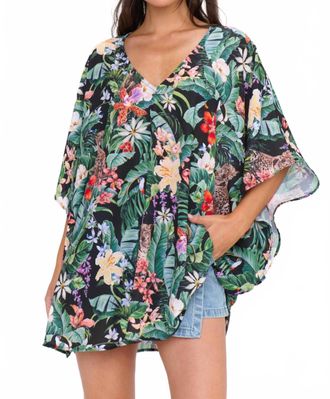 Show me your Mumu Peta Tunic Top In Jungle Mirage Print