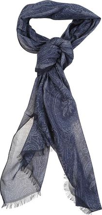 Etro Paisley Sjaal - Heren - Sjaals - Blauw - ONE Size - Kasjmier - Accessoires