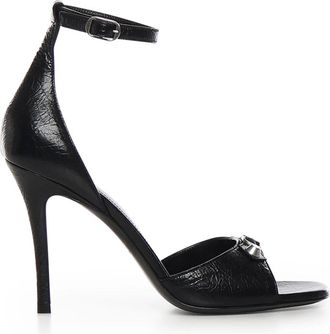Balenciaga City Uptown Sandal - Dames - Sandalen met hakken - Zwart - 39 EU - Leer - Schoenen