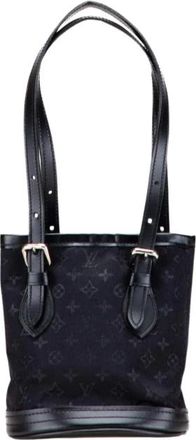 Louis Vuitton Pre-owned Gestructureerde Tote Bag - Dames - Vintage Tas - Zwart - ONE Size - Vintage