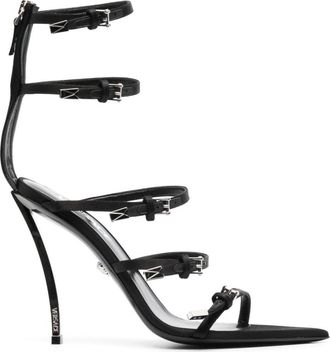 Versace Black Leather Heels