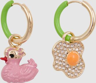 Essentiel Boucles dOreilles Kyril Vert Or