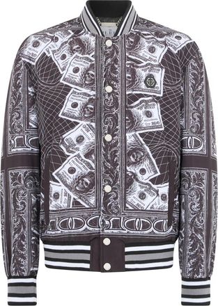 Philipp Plein Bomber Skull - Heren - Bomber jackets - Zwart - XL - Nylon - Jassen