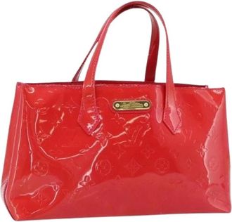 Louis Vuitton Pre-owned Vintage Patent Leather Hand Bag - Dames - Vintage Handtas - Rood - ONE Size - Leer - Vintage