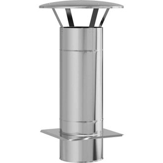 vidaXL Vidaxl - Extensi&oacute;n De Chimenea Plateado 35 X 35 X 65 Cm Acero Inoxidable