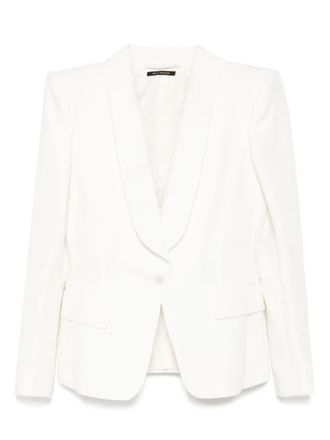 Tom Ford shawl-lapels single-breasted blazer - White