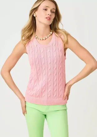 Lilly Pulitzer Brockton Crew Neck Sweater Tank