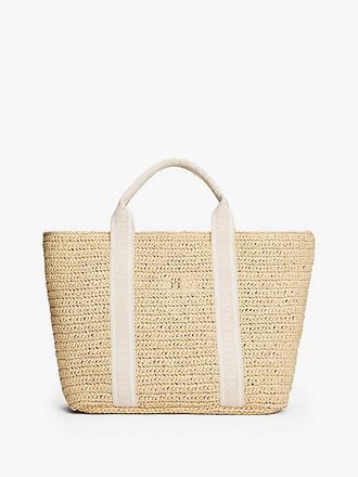 Tommy Hilfiger Webbing Handle Crochet Tote Bag