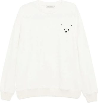Joshua Sanders bear-face sweatshirt - women - Cotton - M - Neutrals