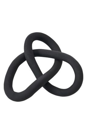 RENWIL Binna Infiniti Knot Statue in Matte Black at Nordstrom