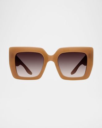 Barton Perreira Wailua Camel Zyl Butterfly Sunglasses
