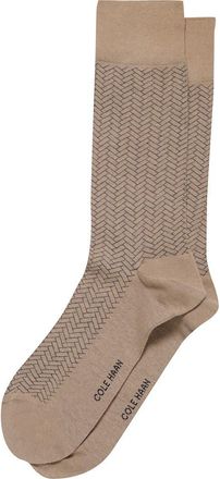 Cole Haan Geometric Dress Socks in Dune at Nordstrom