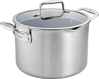 Zwilling Clad CFX 8-qt Stainless Steel Ceramic Nonstick Stock Pot