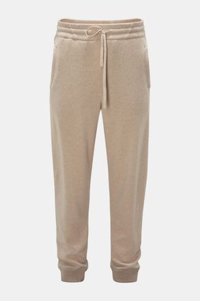 Braun Hamburg Men - Cashmere jogger pants beige