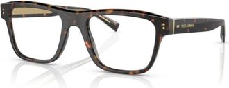Dolce & Gabbana Stijlvolle Brillen - Heren - Brillen - Bruin - 51 MM - Accessoires