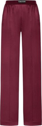 Tom Ford Wide-Leg Trousers With Satin Finish