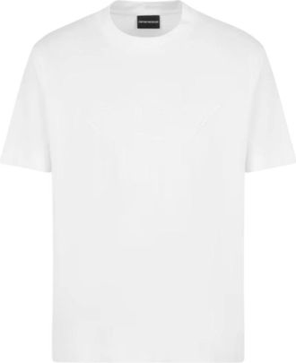 Emporio Armani Wit kort T-shirt 6D1Tq 71Jocz 01C7 - Heren - T-shirts - Wit - XL - Tops