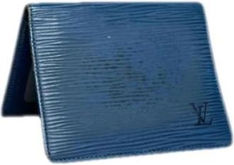 Louis Vuitton Pre-owned Leather Wallet - Dames - Vintage Accessoires - Blauw - ONE Size - Leer - Vintage