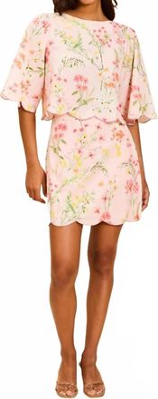 Mestiza New York Charlize Boat Neck Top In Rose Vines