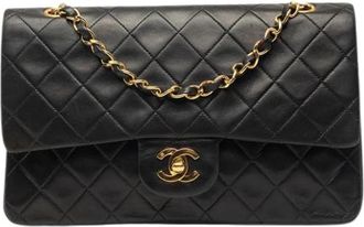 Chanel Pre-owned Double Flap Shoulder Bag - Dames - Vintage Schoudertas - Zwart - ONE Size - Vintage