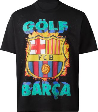 Nike FC Barcelona x GOLF WANG Nike Mens Dri-FIT Soccer Top in Black | JU6798-010