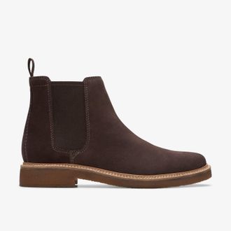 Clarks Clarkdale Easy Dark Brown Suede