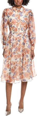 Mikael Aghal Print Midi Dress