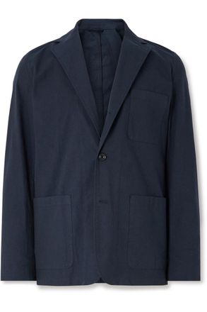 Hartford Jonny Unstructured Stretch-Cotton Suit Jacket