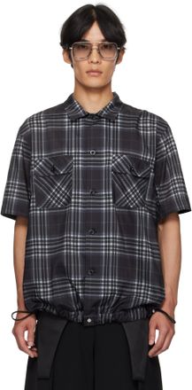 ☆F.ILLUMINATE☆ Western check shirt black F.illuminate] Celebrity Popular Pick Overfit Forest Check