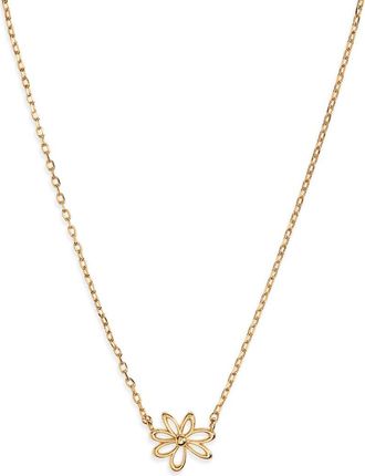 Estella Bartlett Wildflower Pendant Necklace in Gold at Nordstrom
