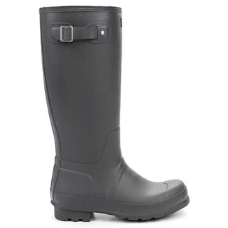 Hunter Original Insulated Tall Rubber Mens Calf Length Boots - Black - Size:UK 12
