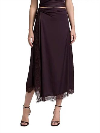 A.L.C. Bella Skirt In Deep Plum