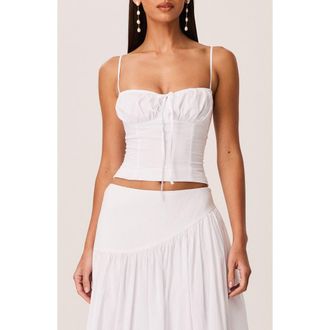 SNDYS Yelena Cotton Shell in White at Nordstrom, Size X-Large