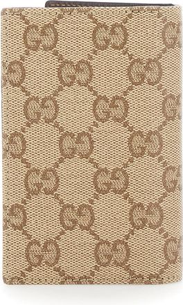 Gucci Mens Wallet Beige Gg Canvas And Leather