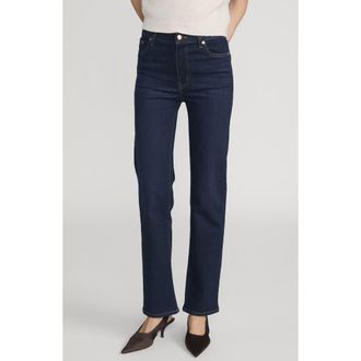 Frame Denim Le Sleek High Waist Ankle Straight Leg Jeans in Fairway at Nordstrom, Size 24