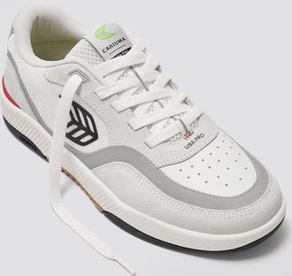 Cariuma Womens Cariuma UBA PRO Sneakers Smoke White Suede Walking Shoes ZAP2053