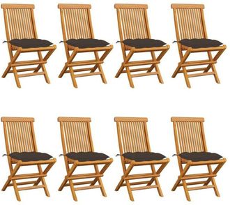 vidaXL Set De Muebles De Jard&iacute;n 4 Pzs Y Cojines Madera Maciza Acacia Vidaxl