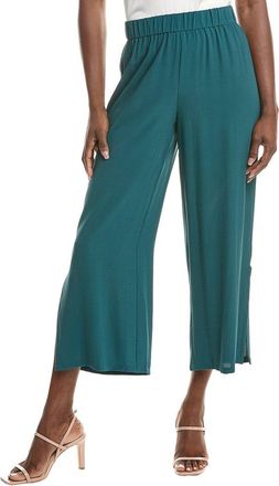 Eileen Fisher Petite Straight Silk Ankle Pant