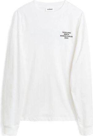 Soulland Derek Top met lange mouwen - Heren - Longsleeves - Wit - M/L - Katoen - Tops