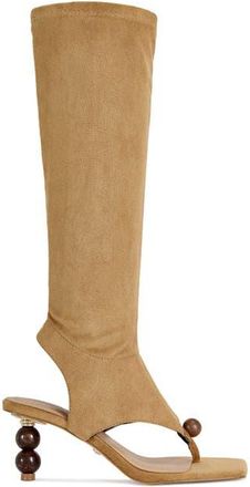 Azalea Wang Dottie Stiletto Sandal in Tan at Nordstrom, Size 8.5