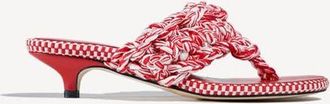 Amambaih Leandra Thong Mules in Ivory Red at Nordstrom, Size 40