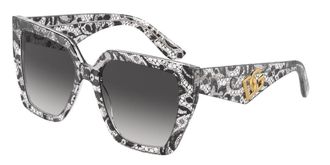 Dolce & Gabbana DG4438 32878G Womens Sunglasses Black Size 55