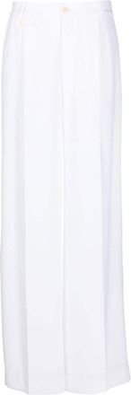 Lauren Ralph Lauren Harpreet wide-leg trousers - women - Recycled Polyester/Polyester - 12 - White