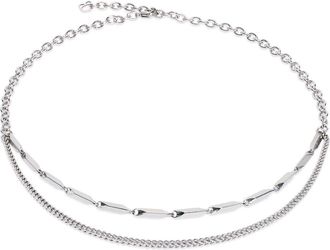 Coeur de Lion Twisted Layers Necklace in Silver at Nordstrom