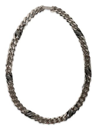 VETEMENTS Collana a catena con logo - Argento