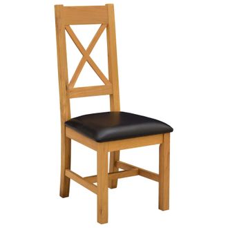 vidaXL Silla De Comedor 2 Uds. Madera De Roble S&oacute;lido Negro Vidaxl